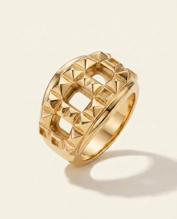 CUADRADOS RING 14K