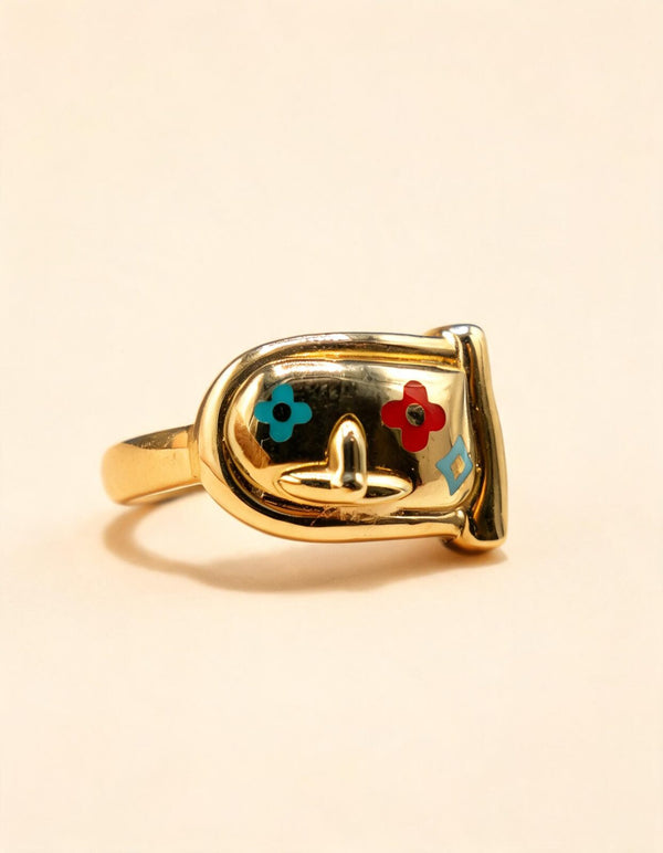 GOLD 14K GREEN AND RED